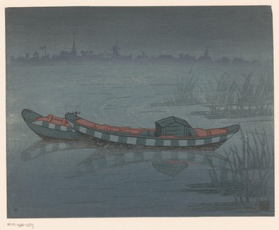 Zwei Ruderboote von Prosper Alphonse Isaac