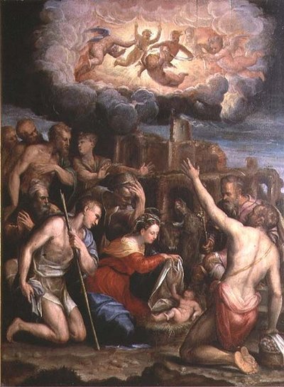Anbetung der Hirten von Prospero Fontana