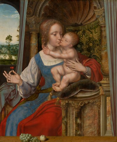 Madonna mit Kind, ca. 1525-30 von Quentin Massys or Metsys