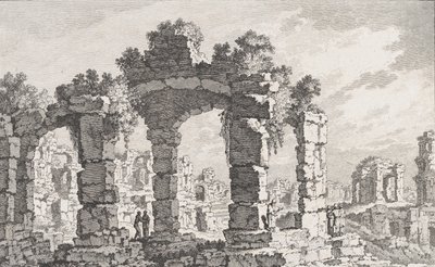 Ruinen von Cumae, 18. Jahrhundert von Quentin Pierre Chedel