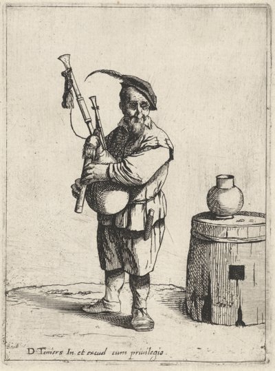 Dudelsackspieler, Bauern ten voeten uit (Serientitel) von Quirin Boel