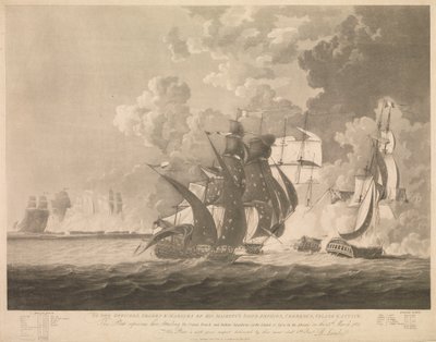 Niederlage des französischen und italienischen Geschwaders von R. Lambe