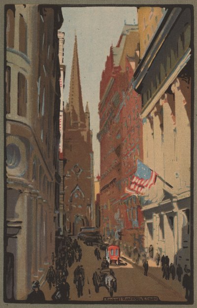 Trinity Church und Wall Street von Rachael Robinson Elmer