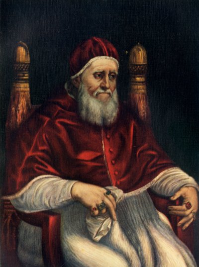 Papst Julius II., um 1512, um 1912 von Raffaello Sanzio Raphael