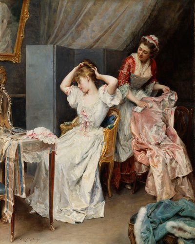 Die Toilette, ca. 1890-1900 von Raimundo de Madrazo y Garreta