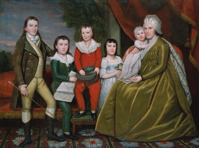 Mrs. Noah Smith und ihre Kinder, 1798 von Ralph Earl