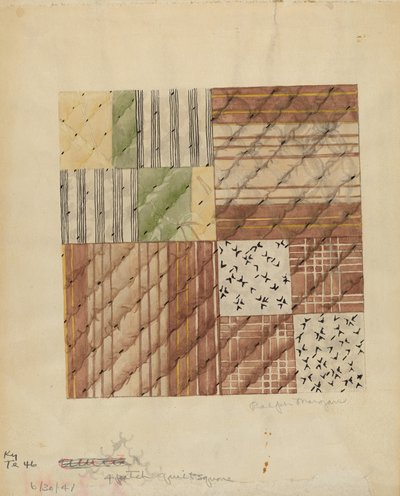 Quilt-Quadrat von Ralph N. Morgan