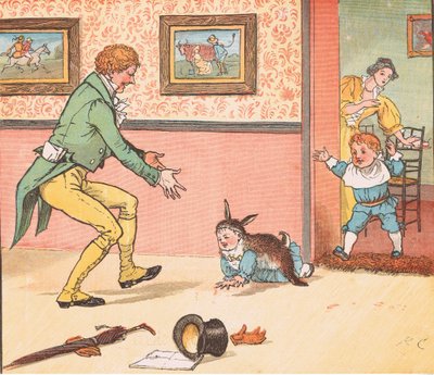 Weg, um ein Kaninchenfell zu holen von Randolph Caldecott