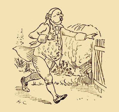 John Gilpins Freund, 1878, um 1918 von Randolph Caldecott