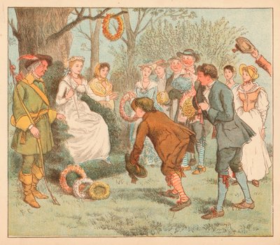 ...sie gingen zu einer Laube..., ca. 1885, 1934 von Randolph Caldecott