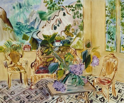 Wintergartenfenster, Bergblick von Raoul Dufy