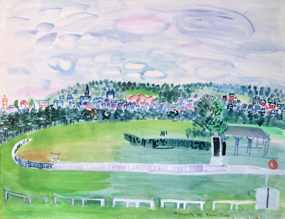Die Rennbahn von Deauville von Raoul Dufy