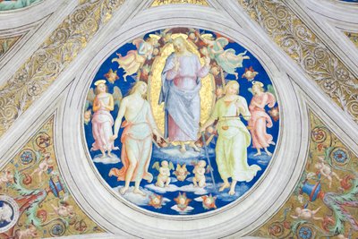 Christus zwischen Barmherzigkeit und Gerechtigkeit von Raphael (1483 1520)