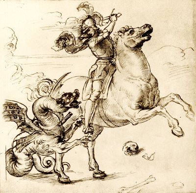St. Georg mit dem Schwert von Raffaello Sanzio Raphael