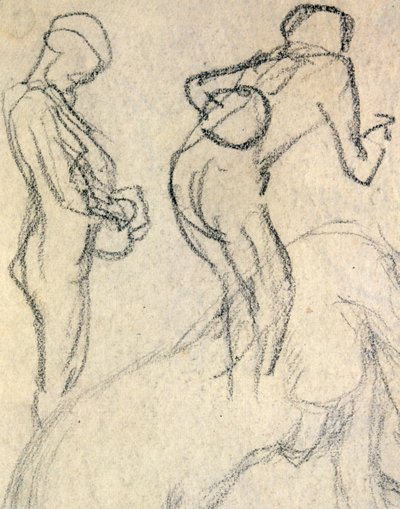 Aktstudie, ca. 1905 (Zeichnung) von Raphael Kirchner