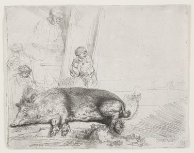 Das Schwein von Rembrandt van Rijn