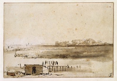 Blick auf Houtewaal von Rembrandt van Rijn