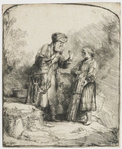 Abraham und Isaak von Rembrandt van Rijn