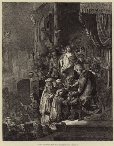 Christus vor Pilatus von Rembrandt van Rijn