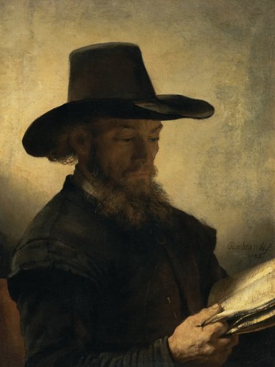Lesender Mann von Rembrandt van Rijn