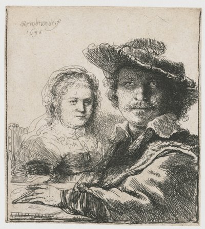 Selbstporträt mit Saskia von Rembrandt van Rijn