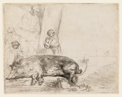 Das Schwein von Rembrandt van Rijn
