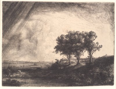 Die drei Bäume von Rembrandt van Rijn
