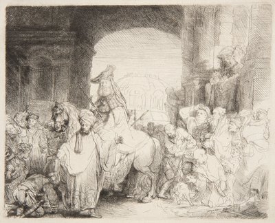 Triumph von Mordechai von Rembrandt van Rijn