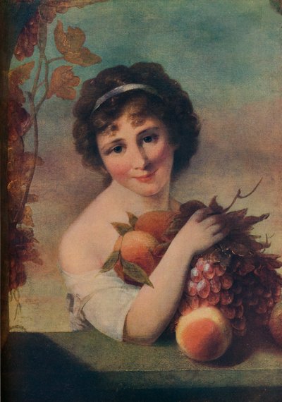 Mädchen mit Früchten, um 1780, 1910 von Rev. Matthew William Peters