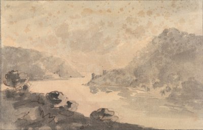 Gebirgige Landschaft mit Fluss von Rev. William Gilpin