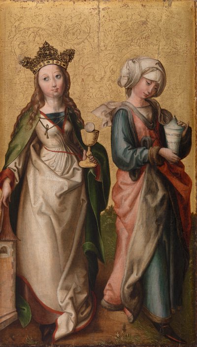 Heilige Barbara und Maria Magdalena von Rhenish Master