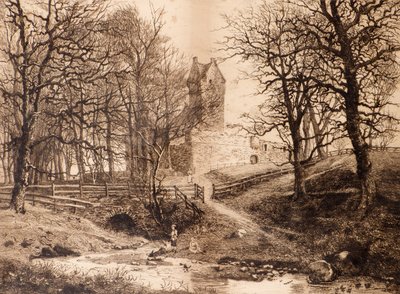 Mains Castle von Richard Davidson Winter