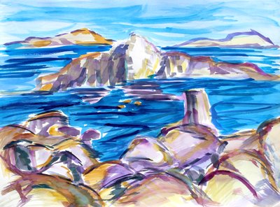 Felsen und Reflexionen von Richard Fox