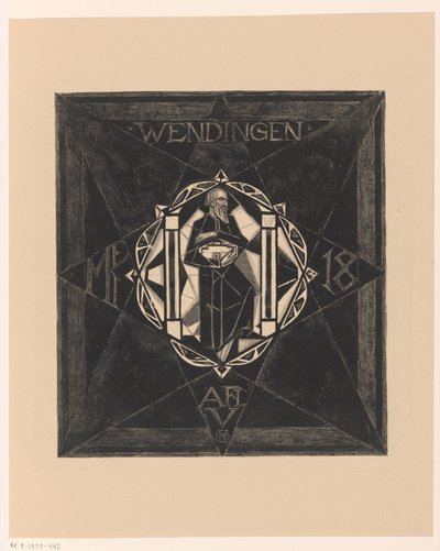 Umschlagentwurf für: Wendingen, 1918 von Richard Nicolaüs Roland Holst