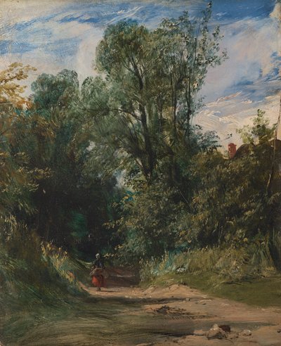 Ein bewaldeter Weg von Richard Parkes Bonington