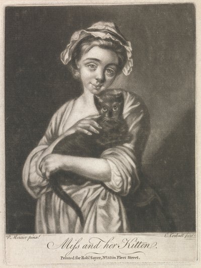 Fräulein und ihr Kätzchen (Landleben) von Richard Purcell