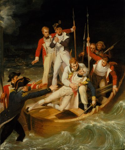 Nelson verwundet in Teneriffa, 24. Juli 1797 von Richard Westall