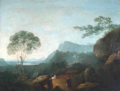 Landschaft mit Figuren von Richard Wilson