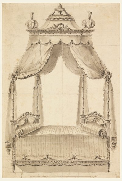 Entwurf für ein Bett von Richard de Lalonde