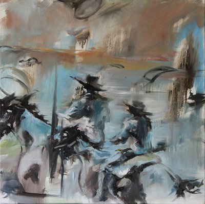 Blaue Reiter Überlappung, 2015 von Rob D Davies