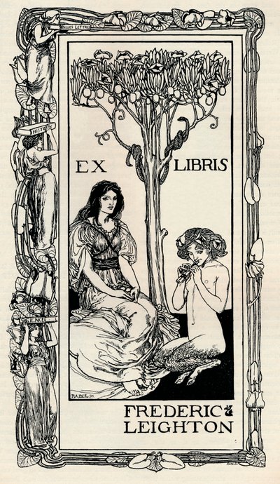 Ein Exlibris, 1894 von Robert Anning Bell
