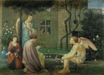 Lesen der Liebe, Er ist dabei, 1874 von Robert Bateman