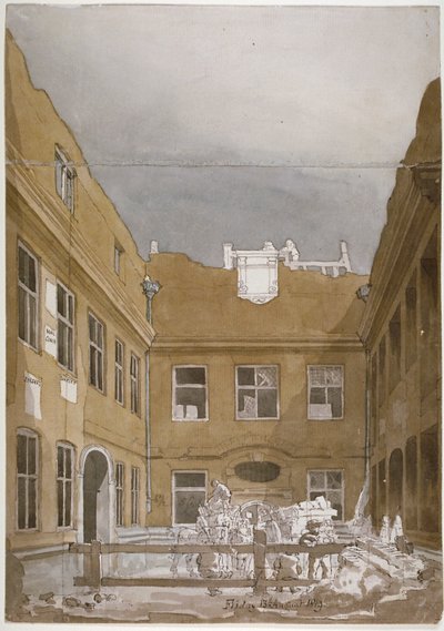 Blackwell Hall, City of London von Robert Blemmell Schnebbelie