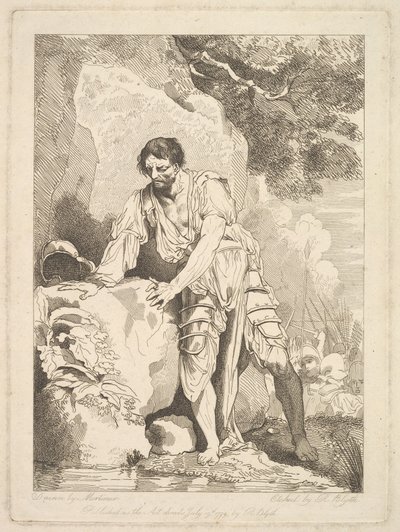 Verwundete vom Schlachtfeld zurückziehend, 19. Juli 1779 von Robert Blyth
