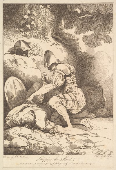 Die Entkleidung der Gefallenen, 15. November 1779 von Robert Blyth