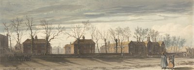 Die Fischhändler-Almhäuser, Newington Butts, London von Robert Bremmel Schnebbelie