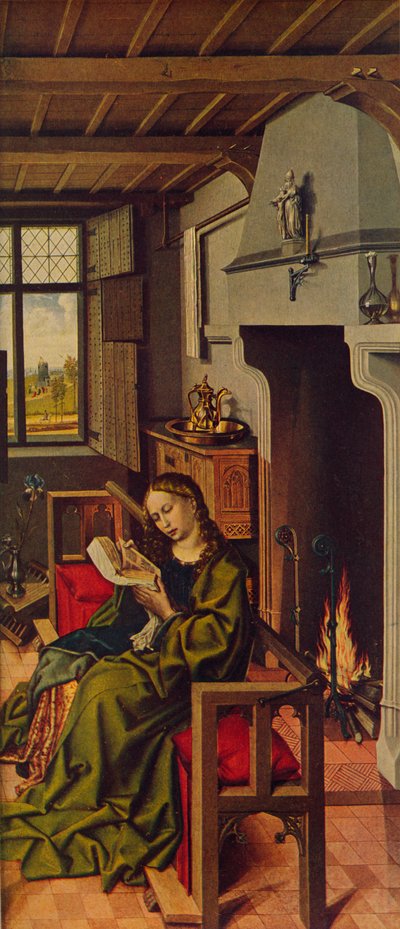 Ala De Retablo Santa Barbara, 1438, ca. 1934 von Robert Campin