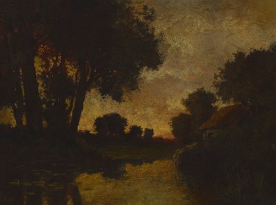 Fluss bei Sonnenuntergang von Robert Crannell Minor