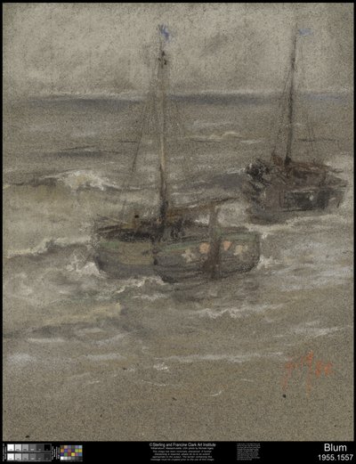 Fischerboote vor Anker, 1884 von Robert Frederick Blum