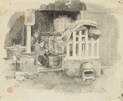 Wo Sake verkauft wird, 1890 von Robert Frederick Blum